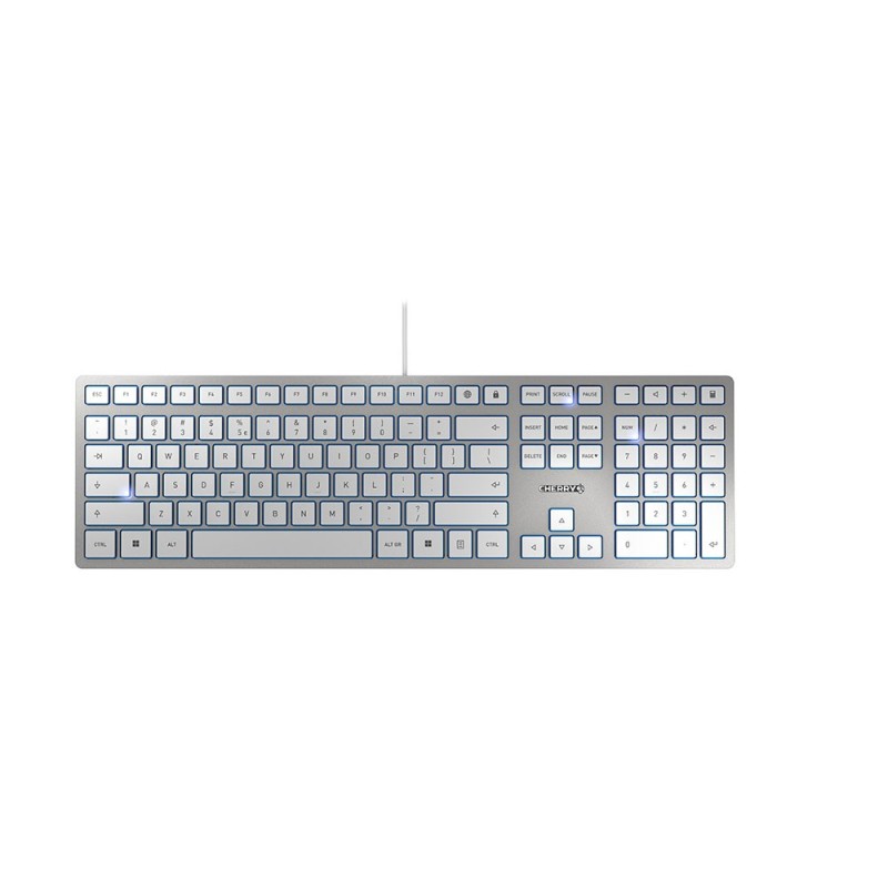 Cherry KC 6000 SLIM - Tastatur - USB - USA - Tastenschalter: CHERRY SX